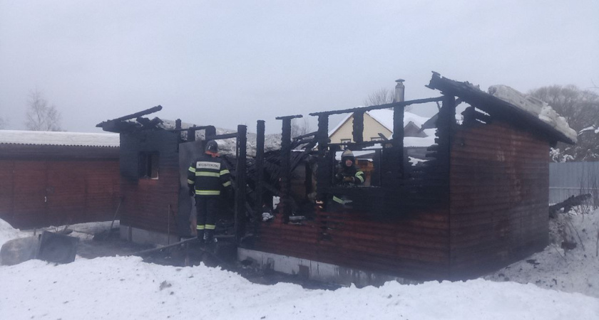 В Наро-Фоминском городском округе пожарные вынесли из огня собаку и спасли пять уток