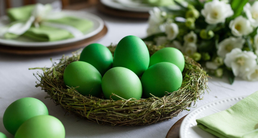 Яйца роскошнее малахита: не шпинат и не крапива - крашу пасхальные яйца в «зелени»