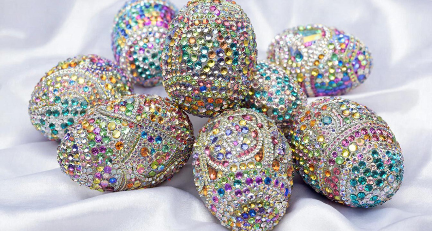 Алмазную мозаику не выбрасываю: делаю из нее поделку "Пасхальное яйцо"