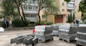 В поселке Наро-Фоминского округа благоустраивают дворы у домов 118 и 118а