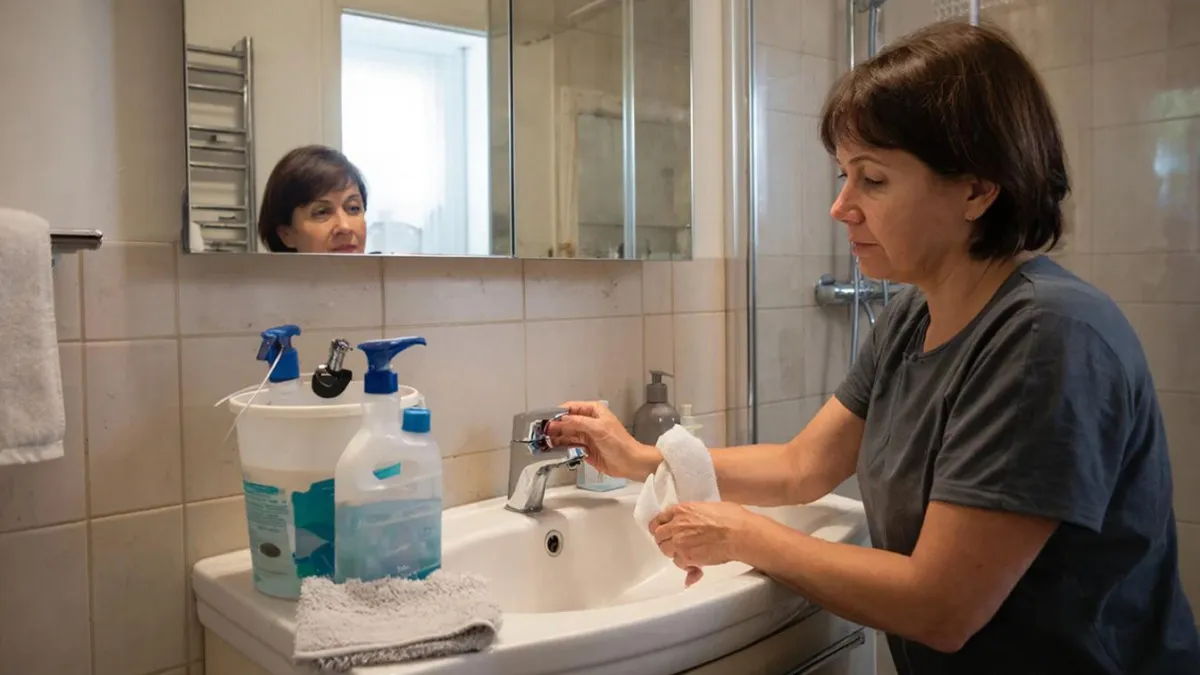 Ванная блестит как после клининга: покупаем 1 аптечный пузырек, и сантехника белее снега