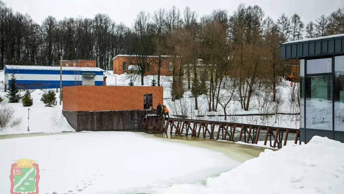 Сброс воды начали на плотине в Наро-Фоминске