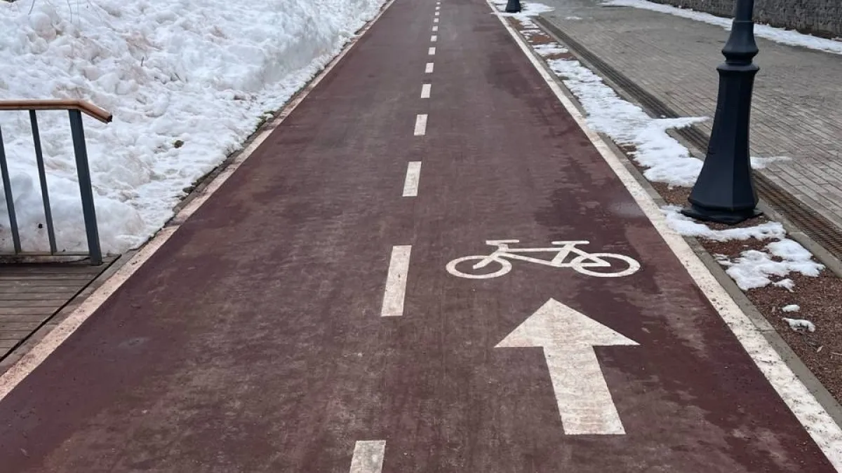 В Наро-Фоминске коммунальщики обработали набережную в период снегопадов