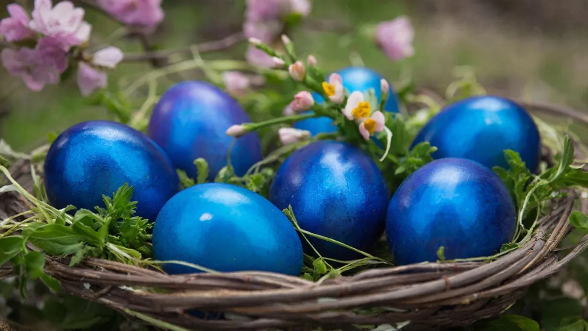 Не мусор, а сокровище: крашу яйца в космический цвет без химии - луковая шелуха больше не нужна