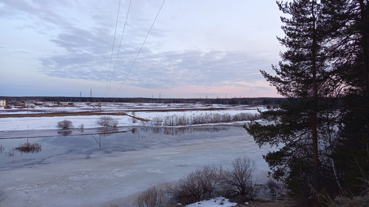 В Московской области сохраняется высокий уровень воды в реках
