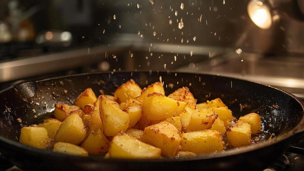Зачем перед жаркой обдают картошку кипятком? Хитрость про которую знают только профи