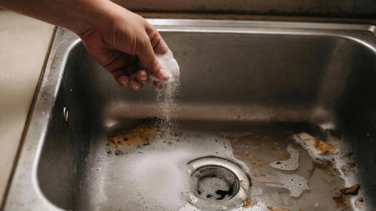 Этот дешевый порошок за 3 копейки прочистит слив за 30 минут – пробивает жир и растворяет волосы в трубах