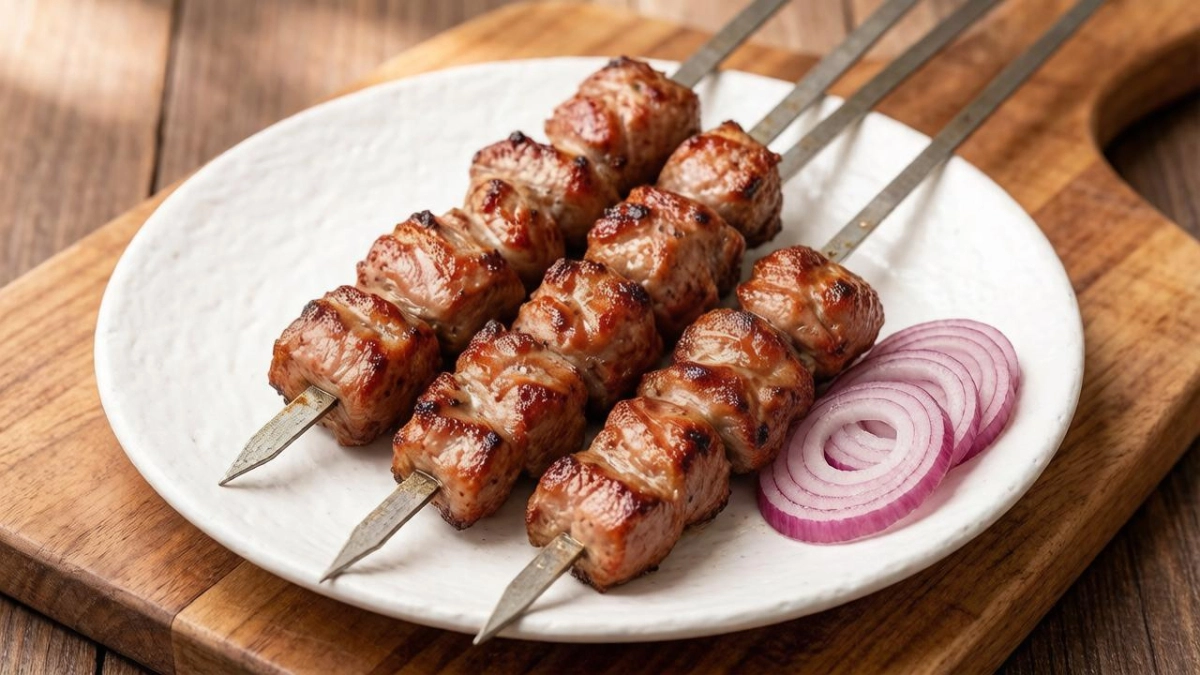 Этот лук к мясу съедают первым: теперь не заливаю его кипятком, а делаю намного проще