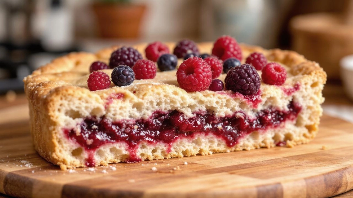 Вкуснейший пирог за час: ягодный «Минутка» на бездрожжевом тесте — сочная начинка, румяная корочка, ни минуты лишней возни