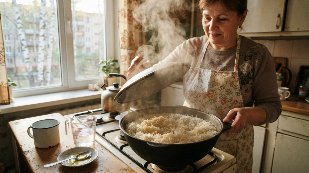Рис больше не превращается в клейстер: готовлю по-узбекски — зёрнышко от зёрнышка отскакивает